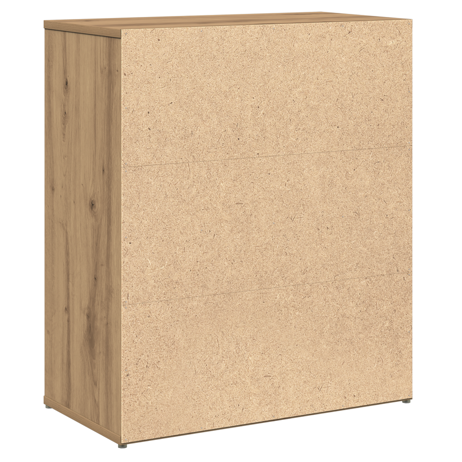 Highboard 2 pcs artisanaal eikenkleurig 60 x 31 x 70 cm