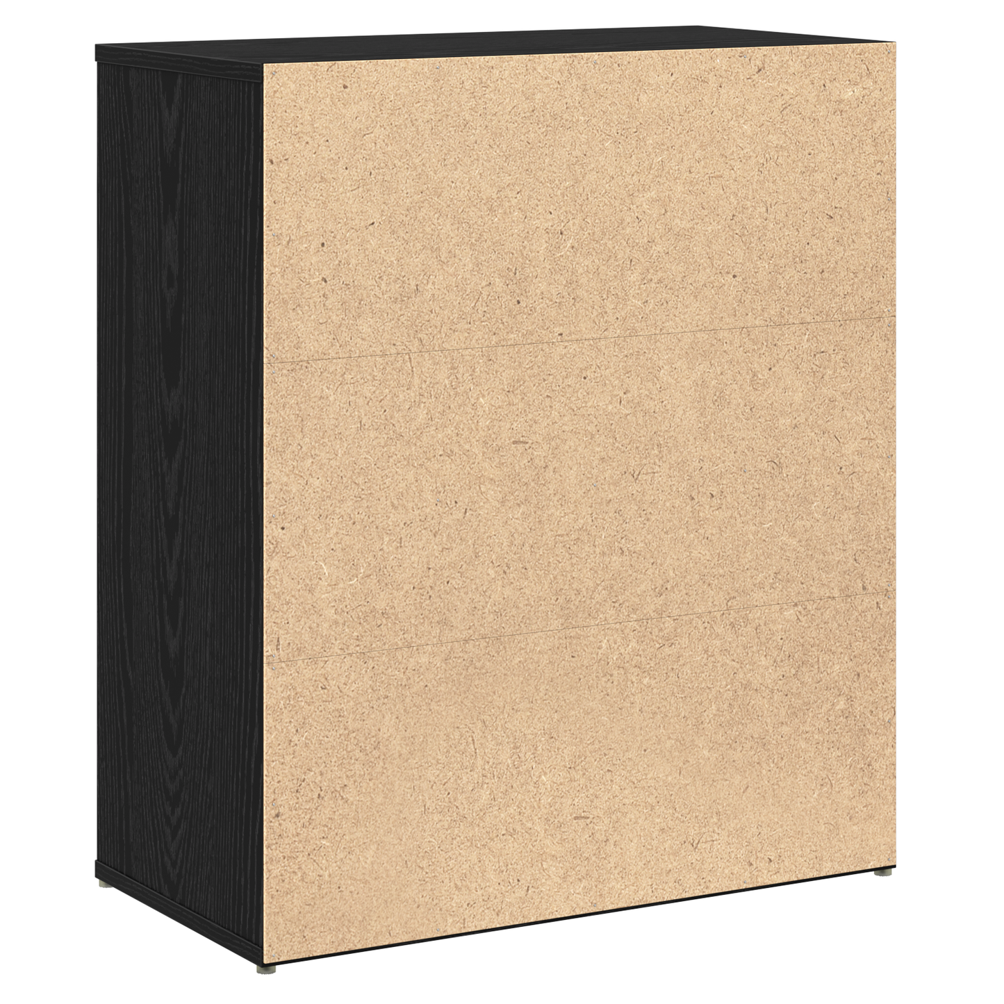 Highboard 2 pcs Zwart eiken 60 x 31 x 70 cm Bewerkt hout