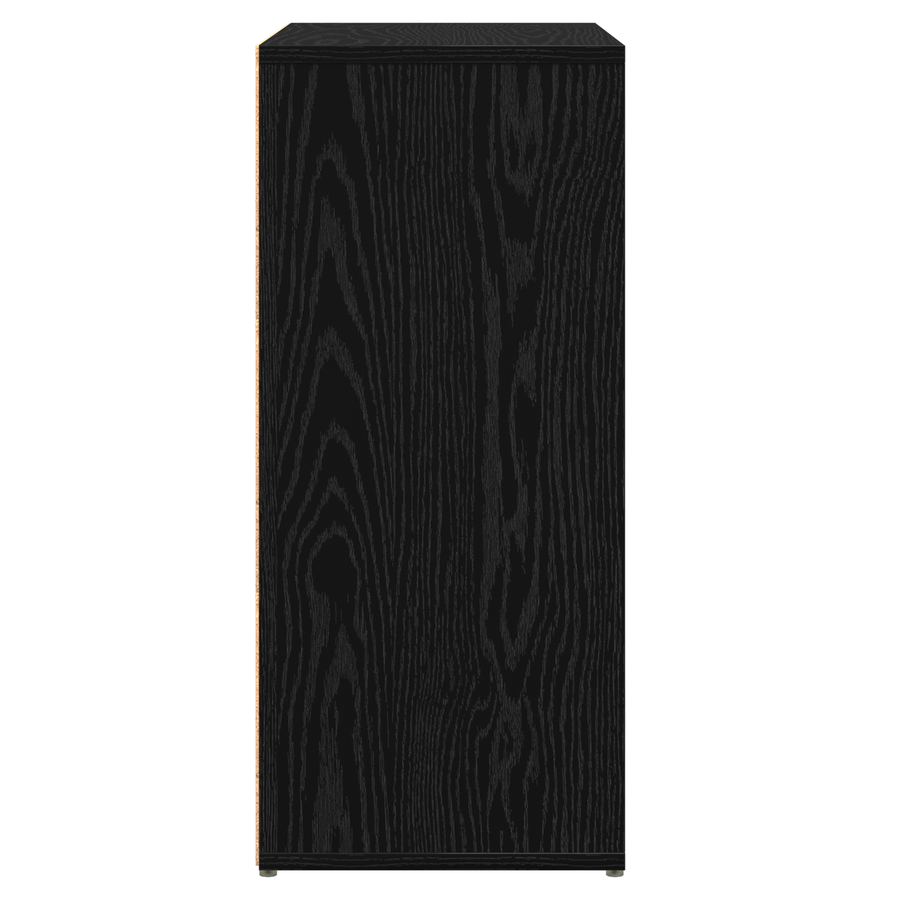 Highboard 2 pcs Zwart eiken 60 x 31 x 70 cm Bewerkt hout