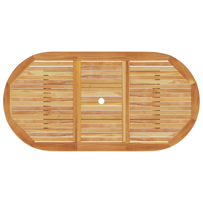 7-delige Tuin Eetset van Massief Acacia Hout