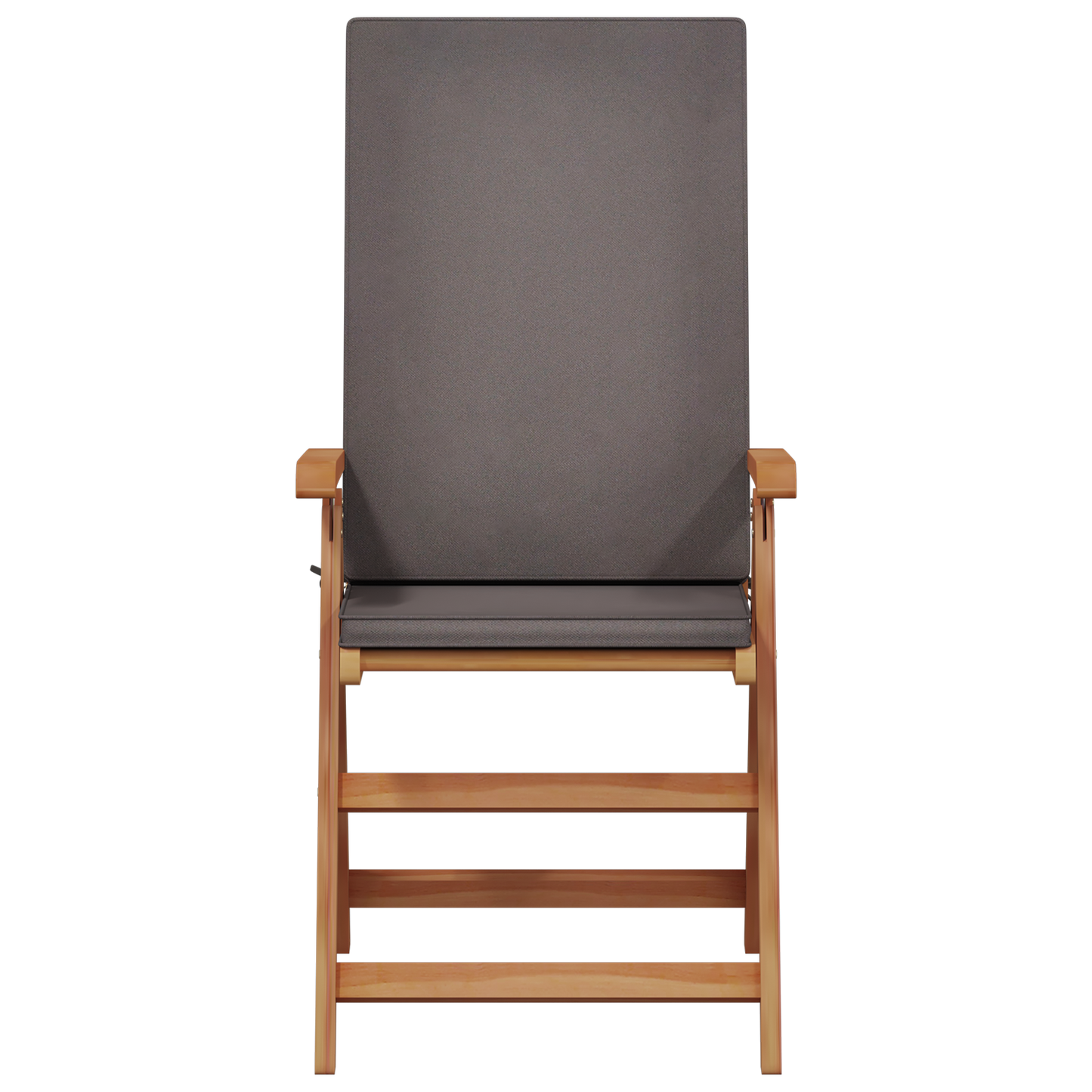 Tuinstoelen 8 st verstelbaar met kussens massief teakhout