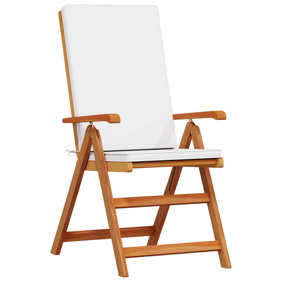 Tuinstoelen 6 st verstelbaar met kussens massief teakhout