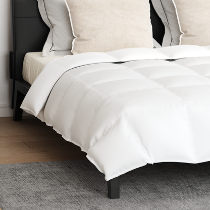 Dekbed met kussen 3 pcs Wit 200 x 200 cm Dons
