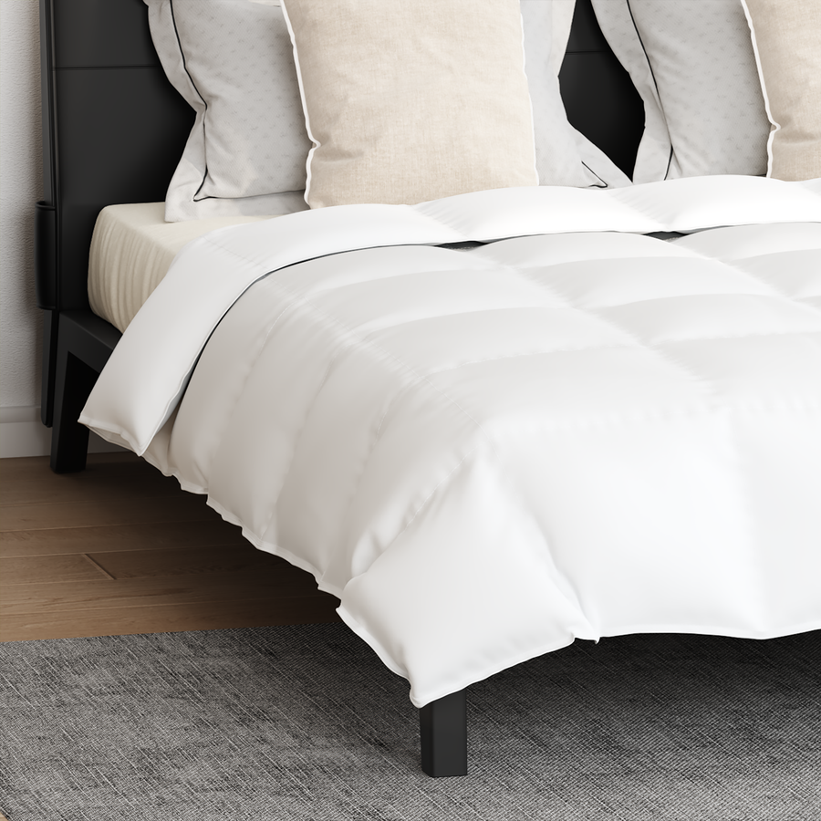 Dekbed met kussen 3 pcs Wit 240 x 200 cm Dons