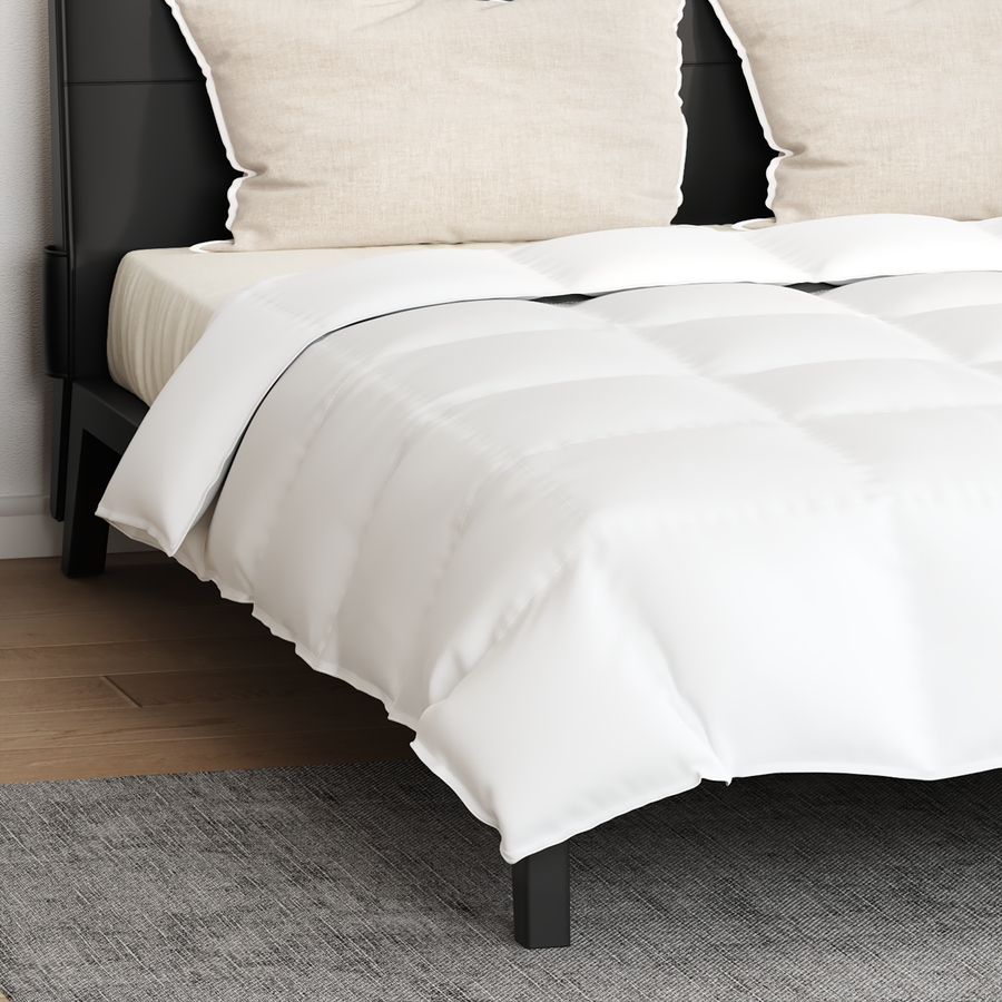 Dekbed met kussen 3 pcs Wit 240 x 200 cm Dons