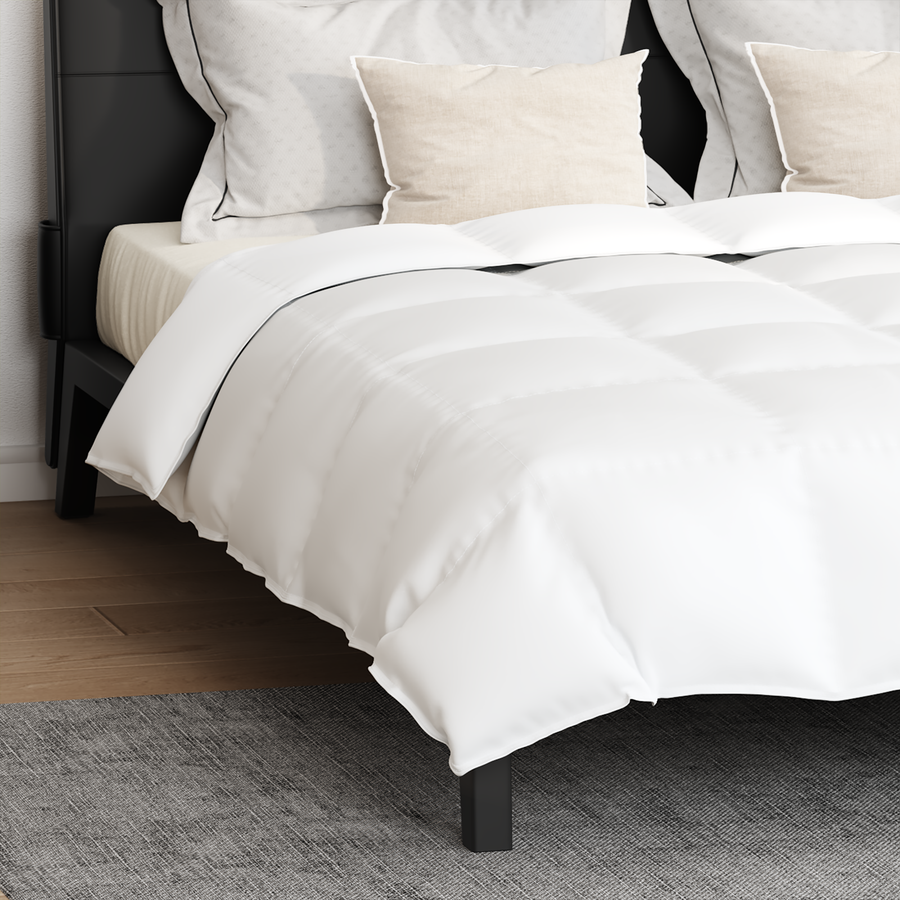 Dekbed met kussen 3 pcs Wit 240 x 220 cm Dons