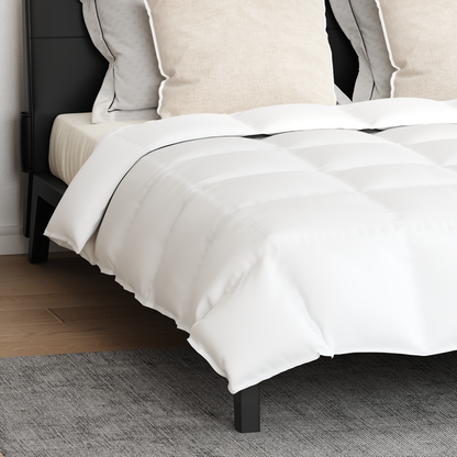 Dekbed met kussen 3 pcs Wit 240 x 220 cm Dons