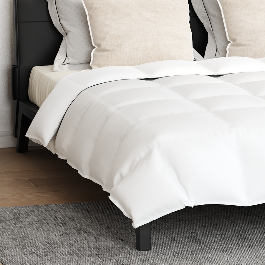 Dekbed met kussen 3 pcs Wit 260 x 220 cm Dons
