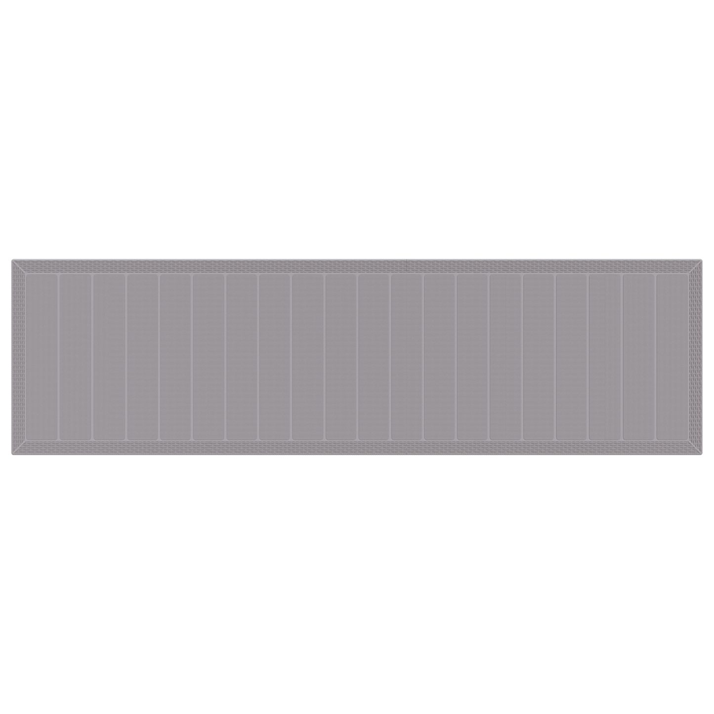 15-delige Tuinset met kussens poly rattan lichtgrijs