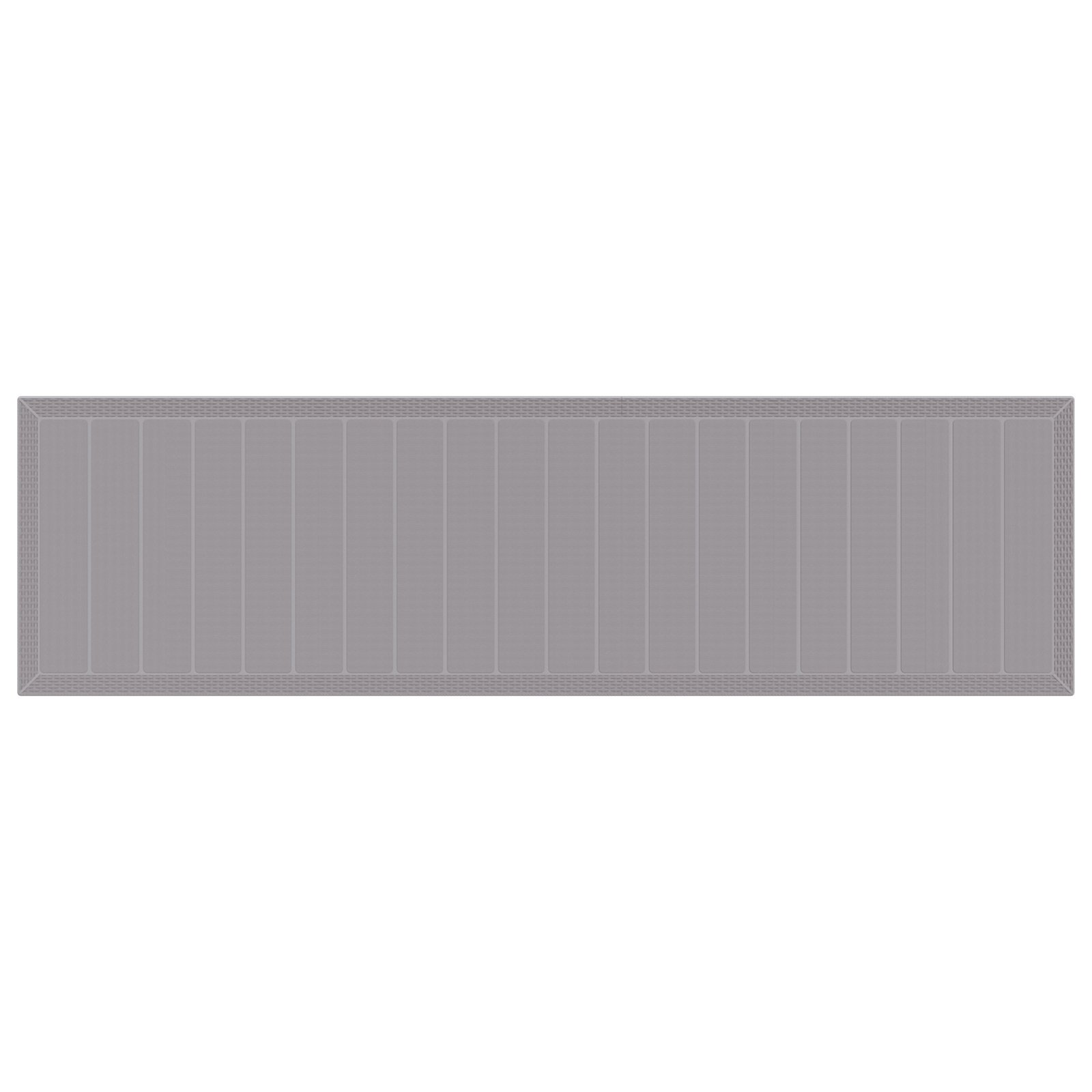 15-delige Tuinset met kussens poly rattan lichtgrijs