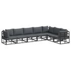 Garden Sofa Set with cushions 7 pcs