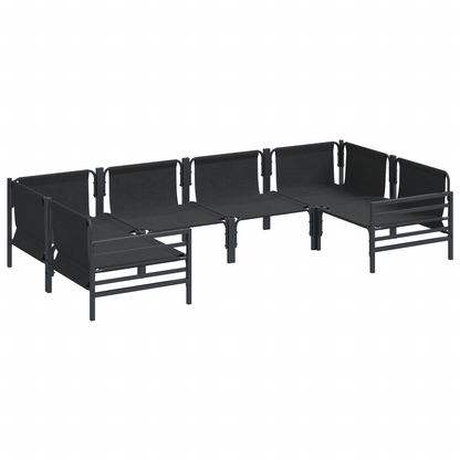 Tuin Sofa Set 6 pcs Antraciet Staal