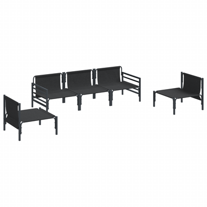 Tuin Sofa Set 5 pcs Antraciet Staal