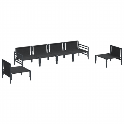 Tuin Sofa Set 6 pcs Antraciet Staal