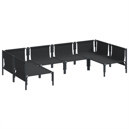 Tuin Sofa Set 6 pcs Antraciet Staal