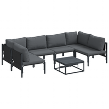 Tuin Sofa Set 7 pcs Antraciet Staal