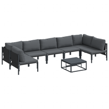 Tuin Sofa Set 8 pcs Antraciet Staal