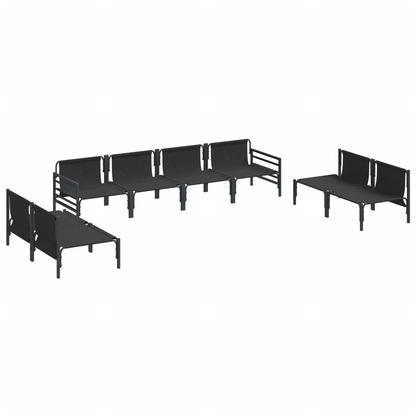 Tuin Sofa Set 8 pcs Antraciet Staal