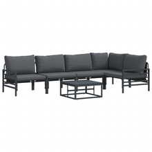 Tuin Sofa Set 6 pcs Antraciet Staal