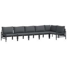 Tuin Sofa Set 6 pcs Antraciet Staal