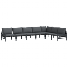 Tuin Sofa Set 7 pcs Antraciet Staal