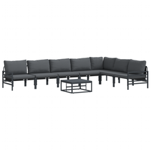 Tuin Sofa Set 8 pcs Antraciet Staal