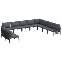 Tuin Sofa Set 10 pcs Antraciet Staal