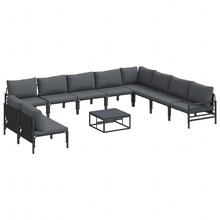 Tuin Sofa Set 11 pcs Antraciet Staal