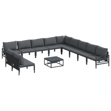 Tuin Sofa Set 12 pcs Antraciet Staal