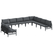Tuin Sofa Set 10 pcs Antraciet Staal