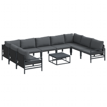 Tuin Sofa Set 10 pcs Antraciet Staal