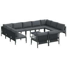 Tuin Sofa Set 12 pcs Antraciet Staal
