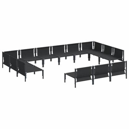 Tuin Sofa Set 13 pcs Antraciet Staal