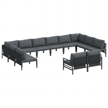Tuin Sofa Set 12 pcs Antraciet Staal