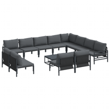 Tuin Sofa Set 13 pcs Antraciet Staal