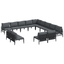 Tuin Sofa Set 13 pcs Antraciet Staal