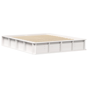 Bedframe 160x200 cm massief vurenhout wit