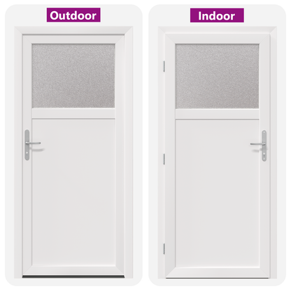 Voordeur Wit 98 x 198 cm PVC