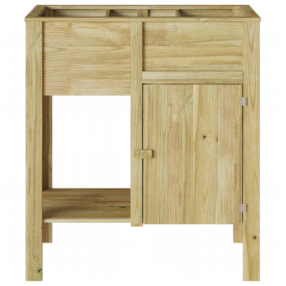 Tuin Plantenbak met Opslag 85x46x96 cm Behandeld Hout Vuren