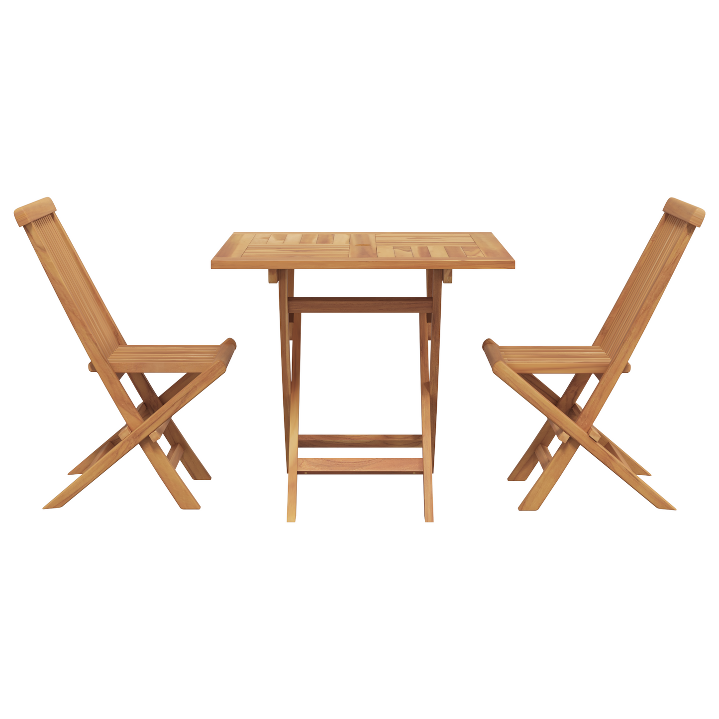 3-delige vouwbare tuin bistro set van massief acaciahout