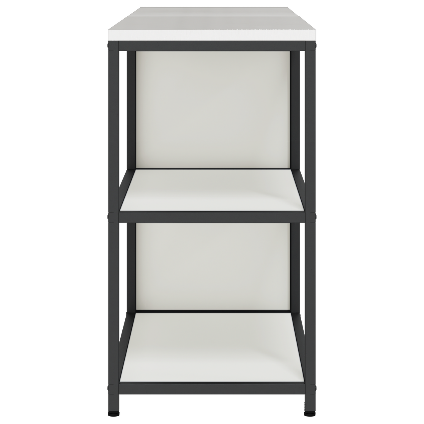 Keukenopslag set 2 pcs Wit 150 x 50 x 92 cm Koudgewalst staal