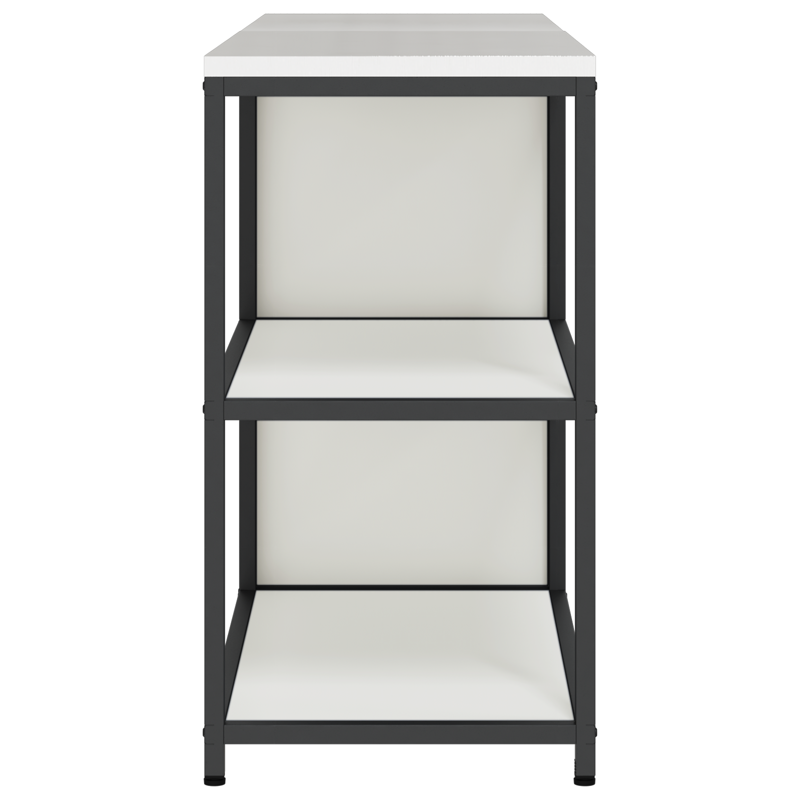 Keukenopslag set 2 pcs Wit 150 x 50 x 92 cm Koudgewalst staal