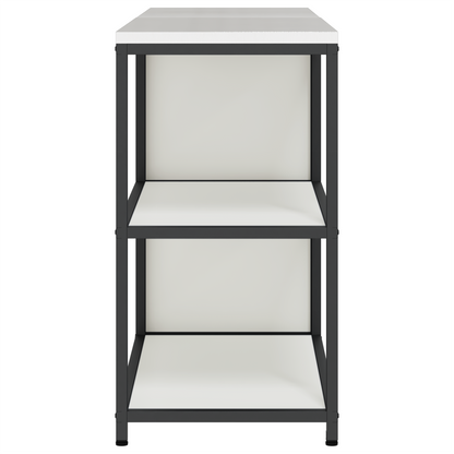 Keukenopslag set 2 pcs Wit 150 x 50 x 92 cm Koudgewalst staal
