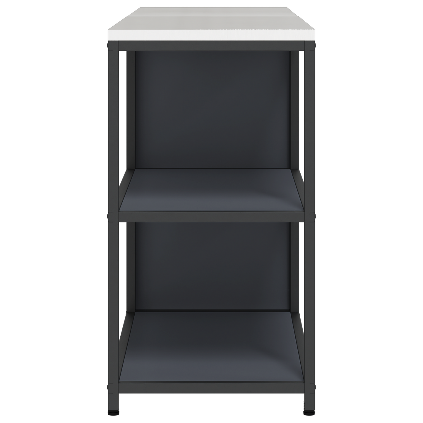 Keukenopslag set met plank met opslag met de deur Verstelbaar 2 pcs Antraciet 150 x 50 x 92 cm
