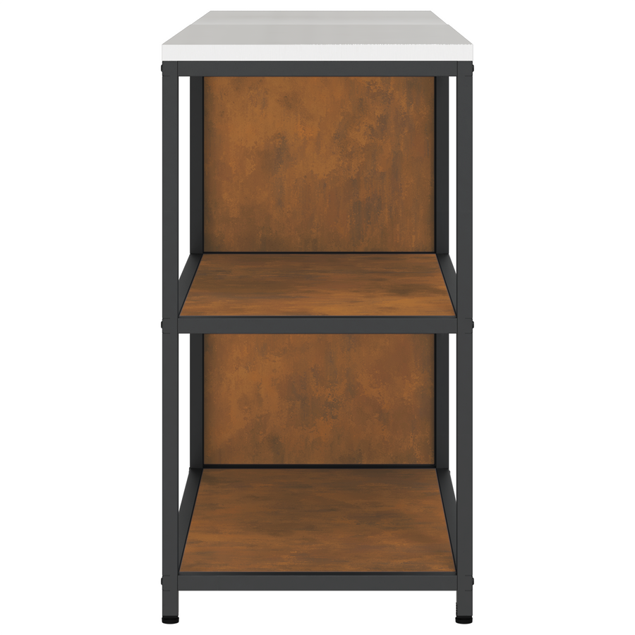 Keukenopslag set 2 pcs Roestig 150 x 50 x 92 cm Cortenstaal