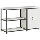 Keukenkast wit 150x50x92 cm koudgewalst staal