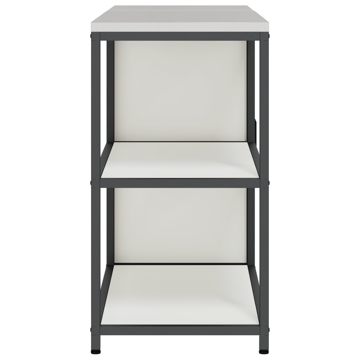 Keukenopslag set 2 pcs Wit 150 x 50 x 92 cm Koudgewalst staal