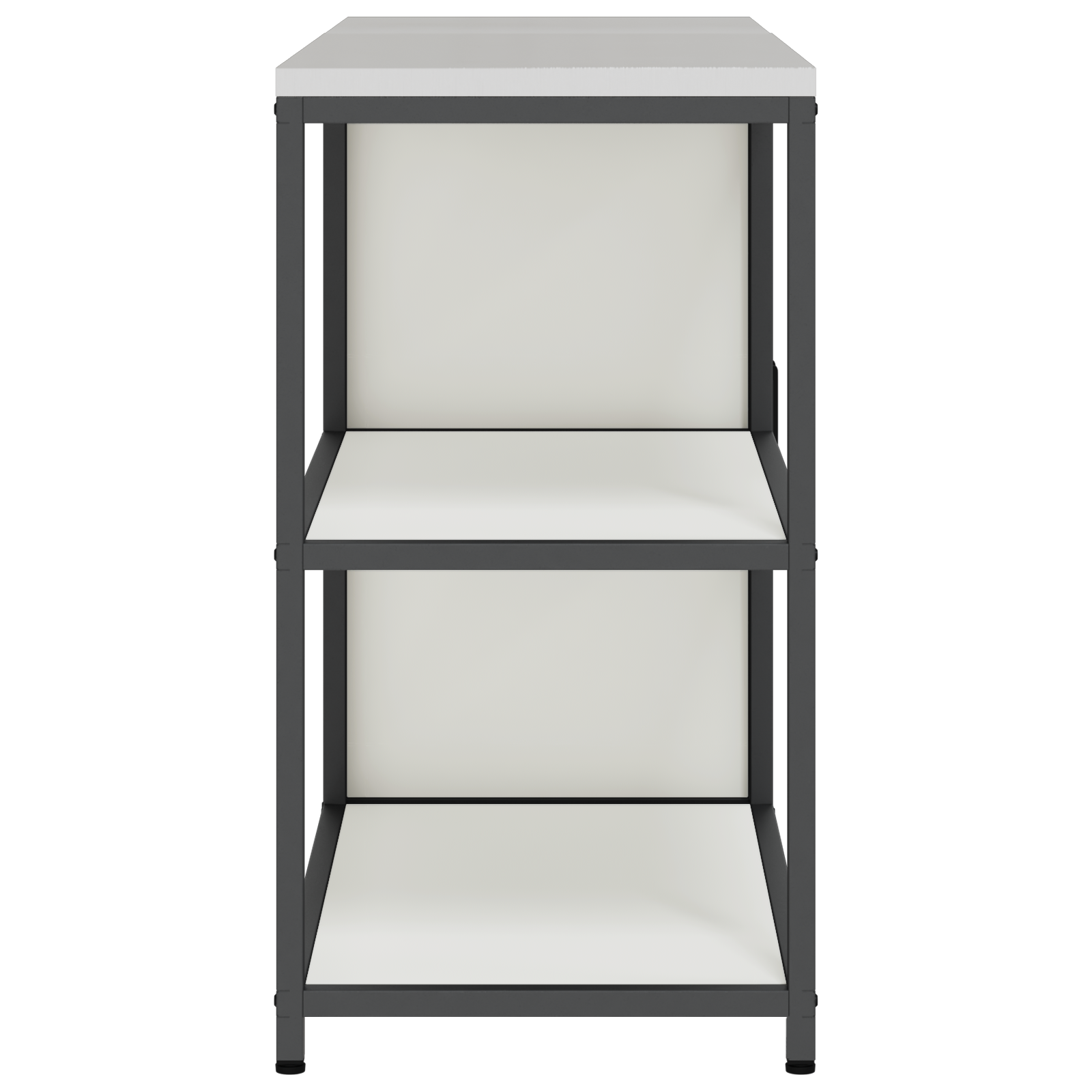 Keukenopslag set 2 pcs Wit 150 x 50 x 92 cm Koudgewalst staal