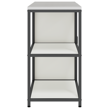 Keukenopslag set 2 pcs Wit 150 x 50 x 92 cm Koudgewalst staal