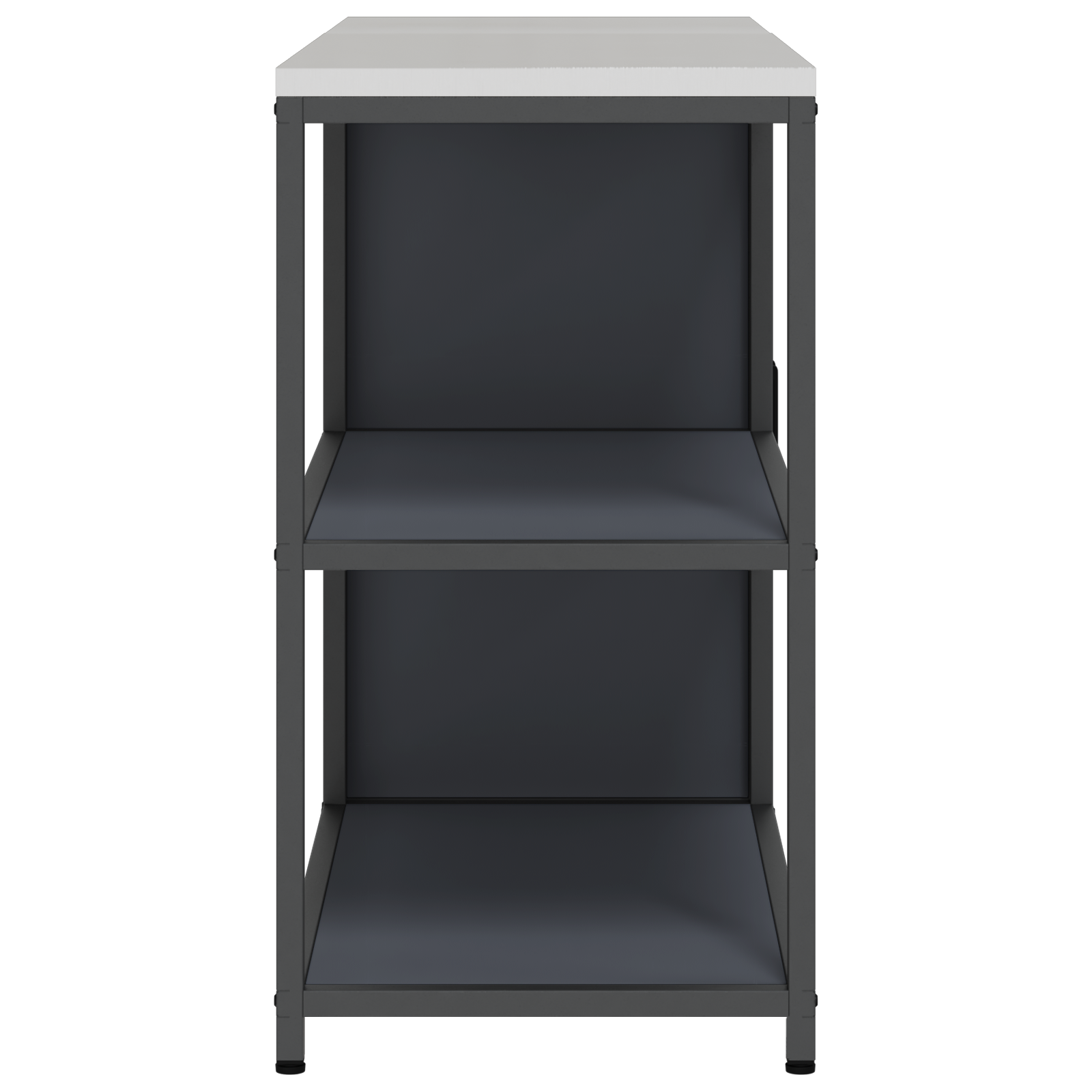 Keukenopslag set met plank met opslag met de deur Verstelbaar 2 pcs Antraciet 150 x 50 x 92 cm